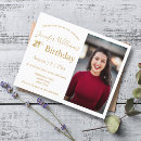 Search for golden 21st birthday invitations Modern