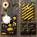Search for digger truck wrapping paper For kids