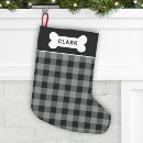 Search for grey christmas stockings Buffalo plaid