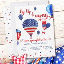 Search for up and away birthday invitations Hot air balloon