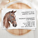 Search for equestrian business cards Modern