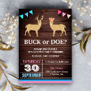 Search for deer gender reveal invitations Boy or girl