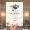 Search for mountain baby shower invitations Bear