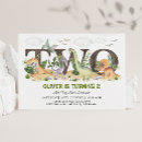 Search for dinosaur 2nd birthday invitations Stomp chomp and roar