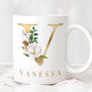 Search for letter v monogram mugs Initial