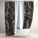 Search for rose gold marble shower curtains Luxury