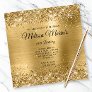 Search for metallic invitations Glitter