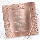 Search for leopard 50th birthday invitations Gold