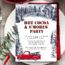 Search for hot cocoa party invitations Rustic