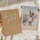 Search for she said yes bridal shower invitations Modern minimalist