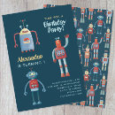 Search for cute robots invitations Boy