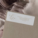 Search for gold calligraphy return address labels Bride