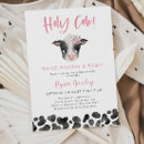 Search for cow baby girl shower invitations Farm animals