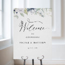 Search for white flowers welcome wedding signs Watercolor floral
