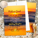 Search for ocean water wedding invitations Sunset