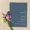 Search for dark blue bridal shower invitations Elegant