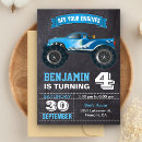 Search for blue truck birthday invitations Race
