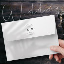Search for invitations wedding envelopes Black and white