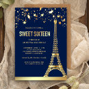 Search for fancy sweet 16 invitations Blue