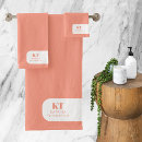 Search for peach bath towels Monogrammed
