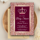 Search for gold crown baby shower invitations Fairytale