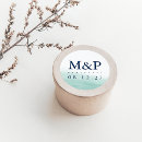 Search for monogram wedding stickers Beach