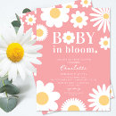 Search for big flower invitations Baby in bloom
