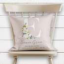 Search for letter e cushions Monogrammed