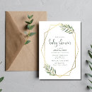 Search for foliage baby shower invitations Greenery
