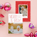 Search for typographic christmas cards Merry and bright