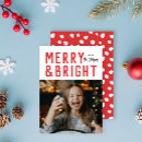 Search for bold christmas cards Merry and bright