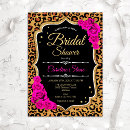 Search for leopard bridal shower invitations Elegant