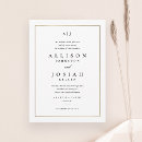 Search for gold border wedding invitations Black and white