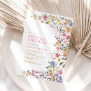 Search for pretty bridal shower invitations Wildflower