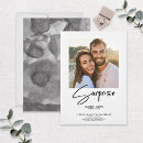 Search for black and white engagement party invitations Typography