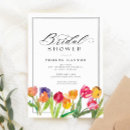 Search for tulip bridal shower invitations Calligraphy