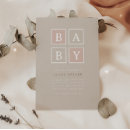 Search for blocks baby shower invitations Bohemian