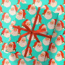 Search for blue santa claus wrapping paper Cute