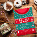 Search for tacky christmas invitations Red and green