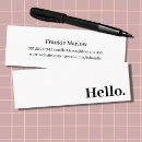 Search for casual business cards Clean simple white