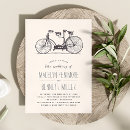 Search for tandem bicycle wedding invitations Rustic
