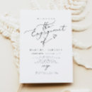 Search for calligraphy engagement party invitations Elegant