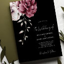 Search for burgundy black wedding invitations Calligraphy