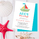 Search for ahoy its a boy invitations Nautical