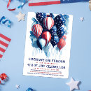 Search for retro seasonal invitations Red white blue