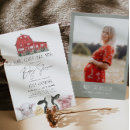 Search for barn baby shower invitations Baby farm animals