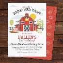Search for barn 1st birthday invitations Western
