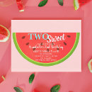 Search for watermelon 2nd birthday invitations Two sweet
