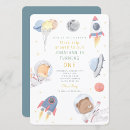Search for outer space birthday invitations Moon