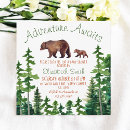 Search for bears square invitations For kids